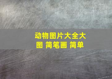 动物图片大全大图 简笔画 简单